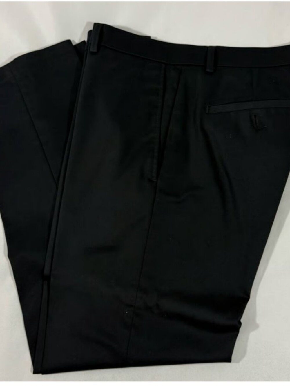 Men's HAGGAR Black Straight Fit, Iron Free Premium Khaki 33x30